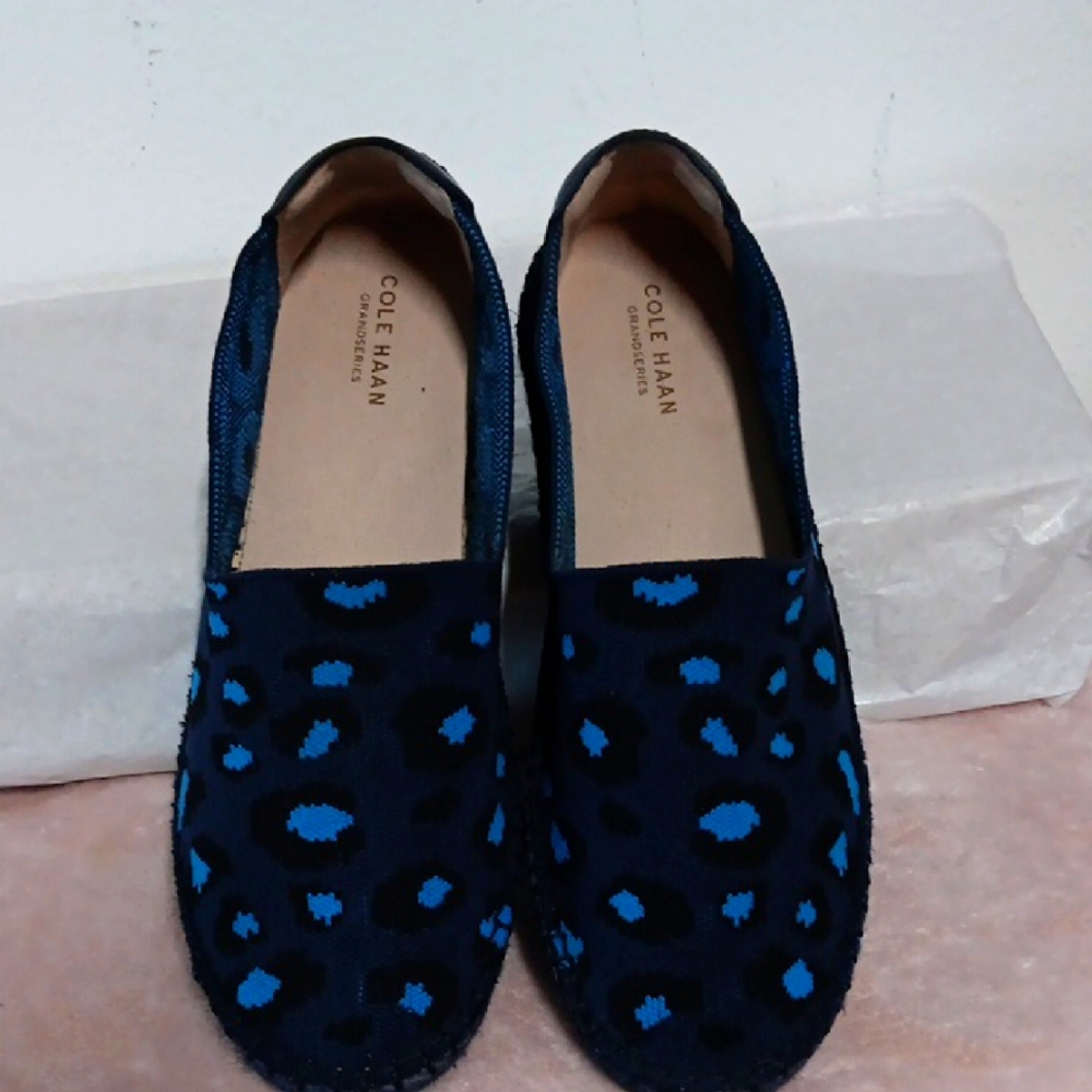 Cole Haan Dark Blue and Sky Blue Loafers
